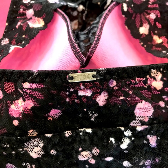 HOST PICK ✨ Victoria’s Secret PINK High Neck Black Lace Padded Bralette - Picture 7 of 10